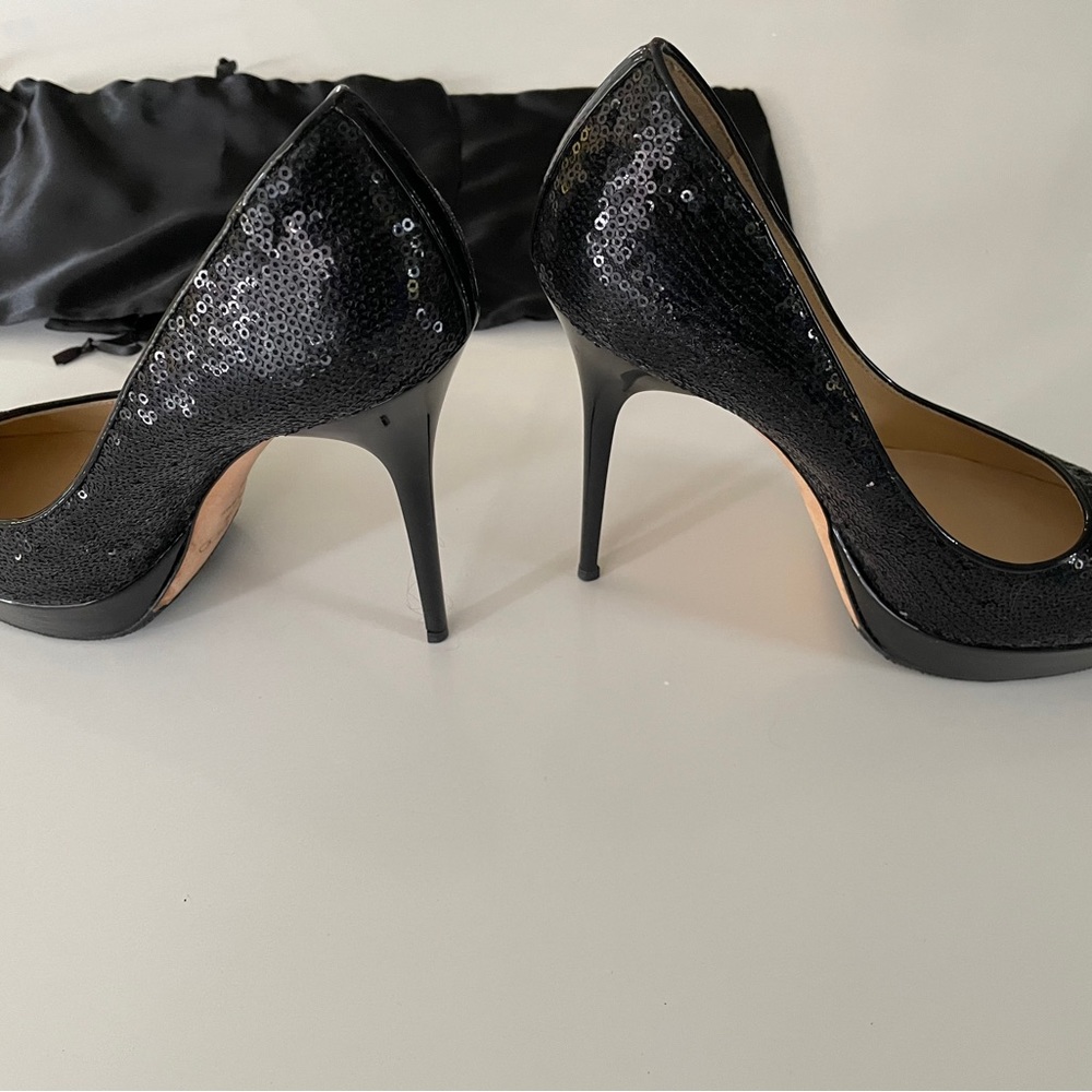 Jimmy Choo Cosmic Glitter Pumps 5” heel